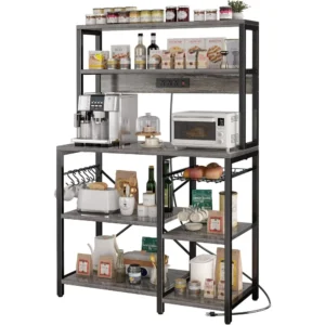 Bakers Rack W/ Power Outlet